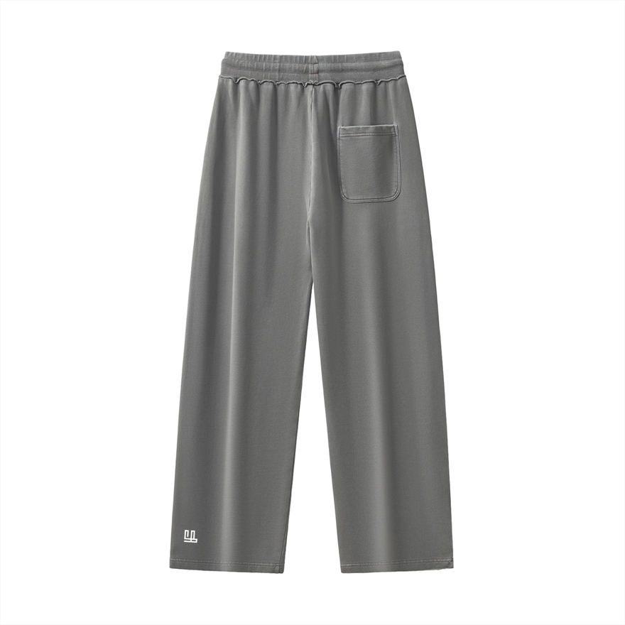 Fearless Apparel Raw-Seam Enzyme Washed Sweatpants – 100% Cotton Heavyweight Streetwear