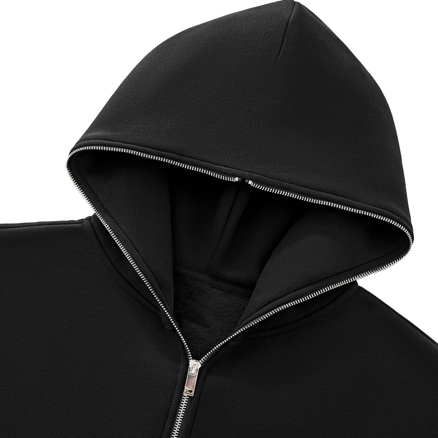 Fearless Apparel Line Fleeced Full-Zip Boxy Hoodie – Unisex Streetwear Comfort