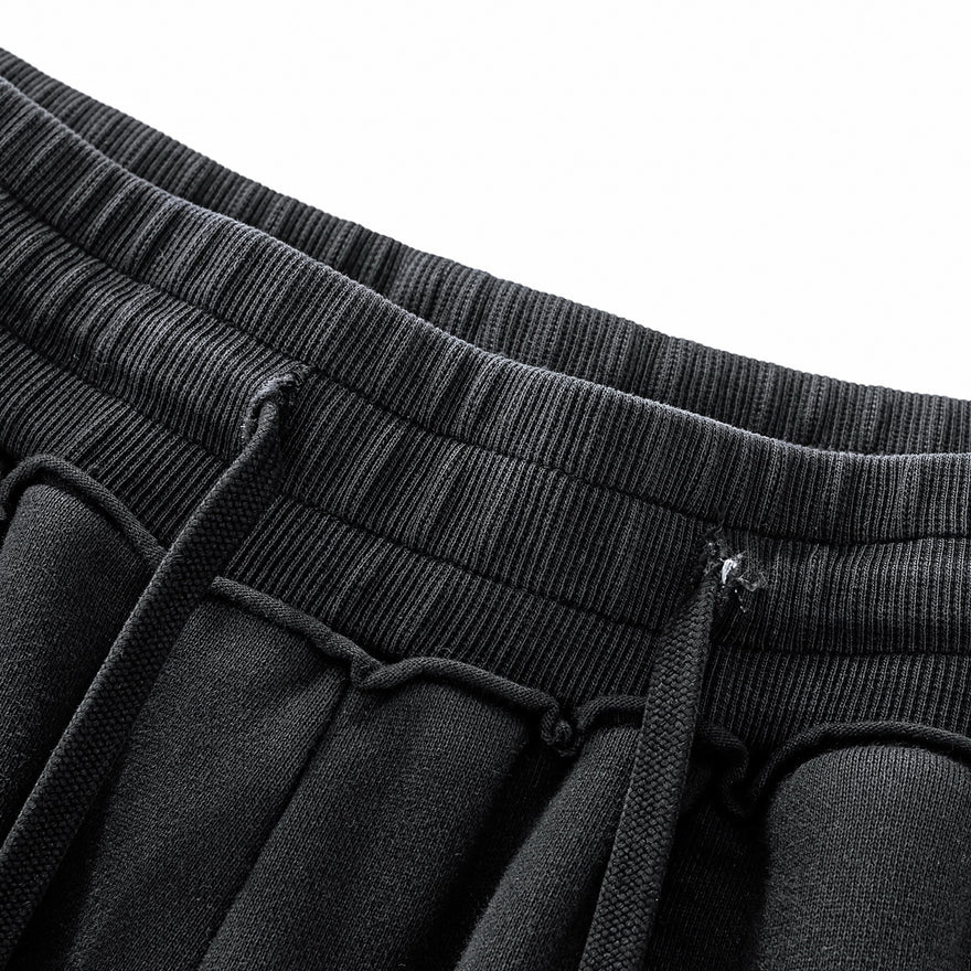 Fearless Apparel Raw-Seam Enzyme Washed Sweatpants – 100% Cotton Heavyweight Streetwear